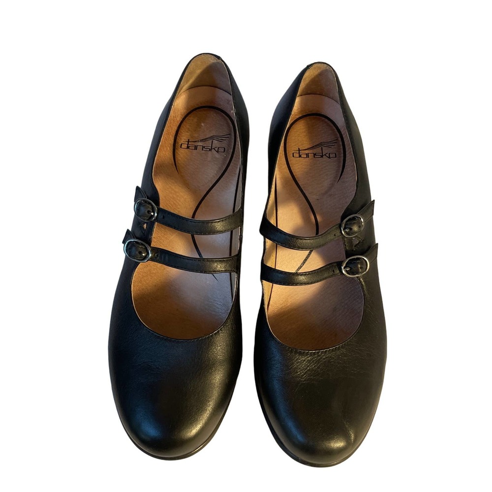 Dansko Double Strap Mary Jane Josie Nappa Napa Wednesday Addams Style Size 10